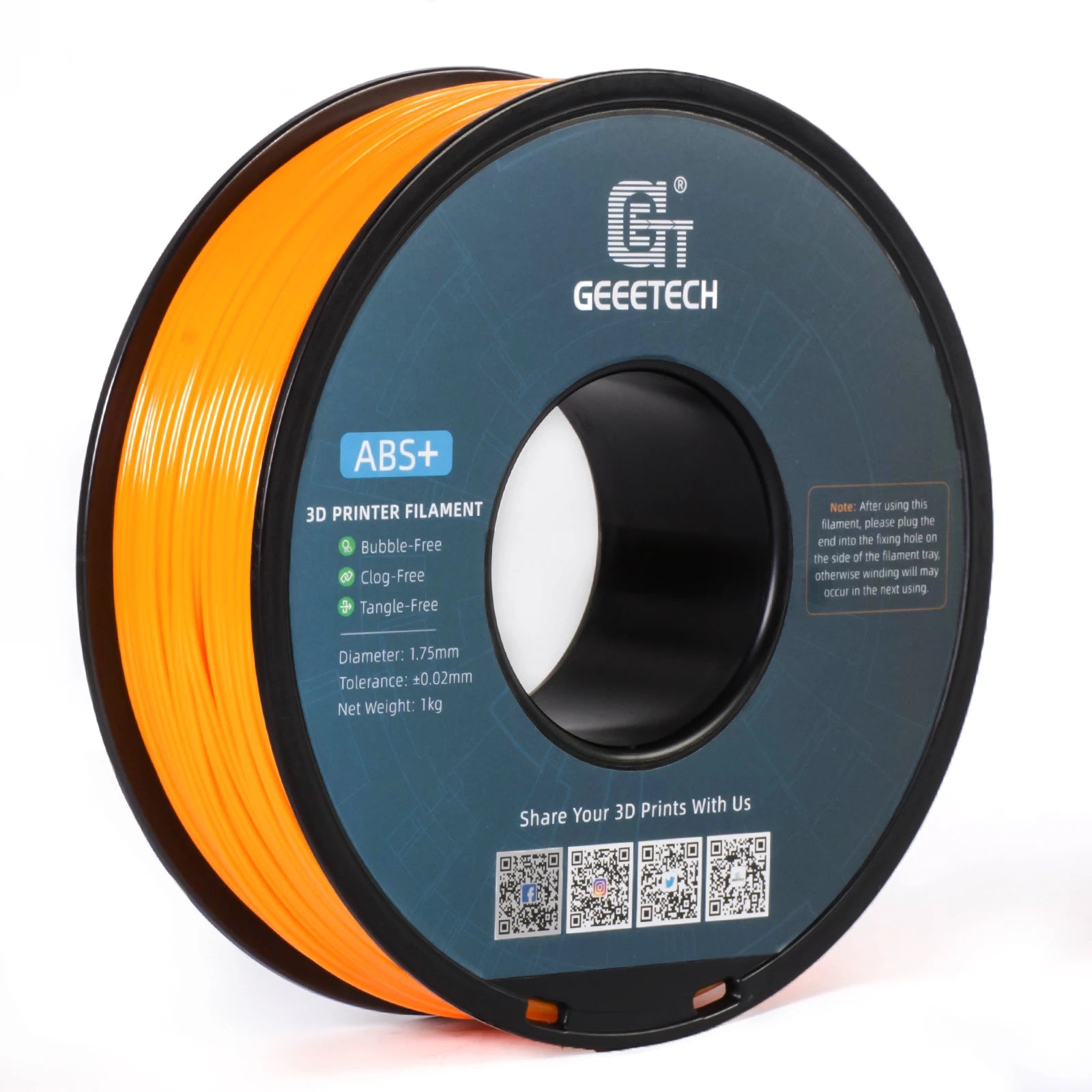 3D Printer Filament 1.75mm 1KG - Geeetech, Vacuum Sealed