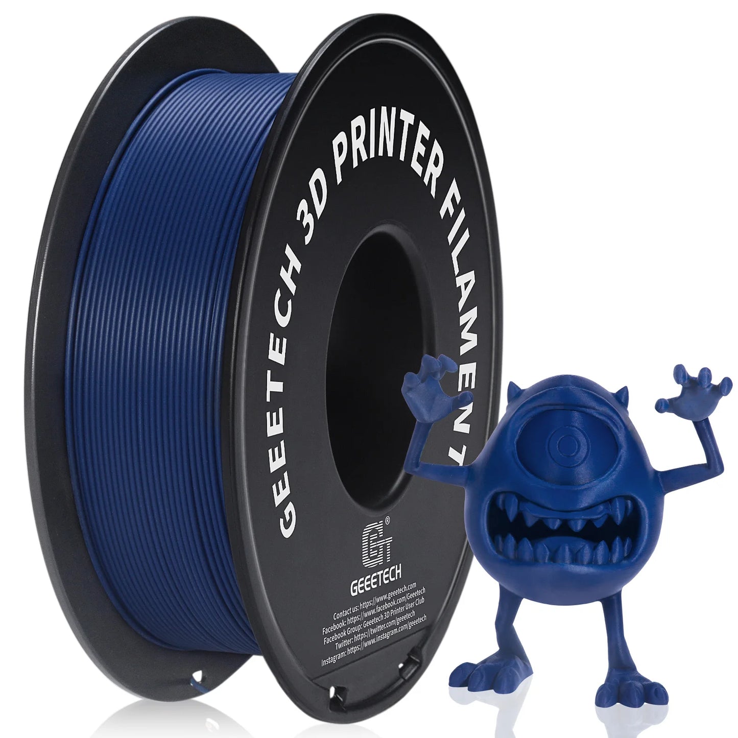 Matte PLA 3D Printer Filament 1.75mm 1kg - Fast Shipping