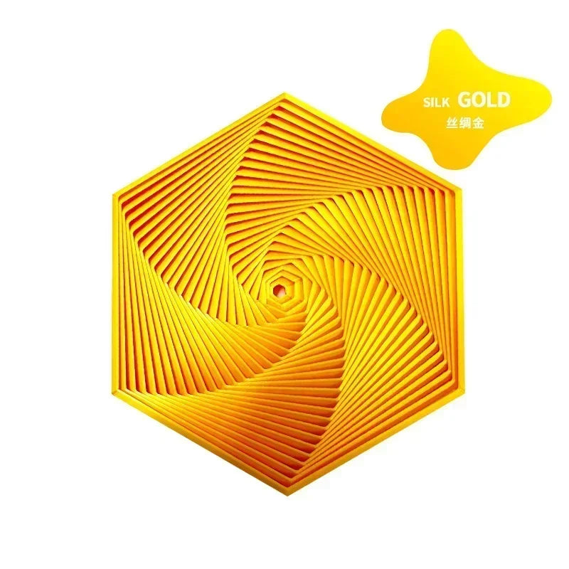 3D Printed Fractal Fidget Hexagon 7cm Portable Playing Sensory Anti-stress Toy Desktop Ornament Kid Toy Visual Gifts Mystery Box