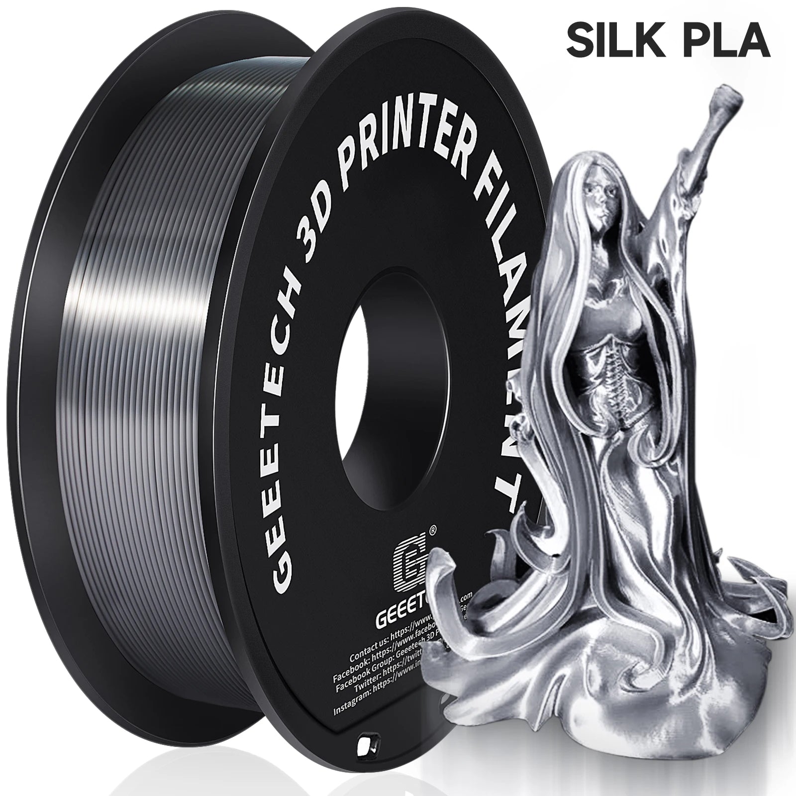 Silk Silver PLA