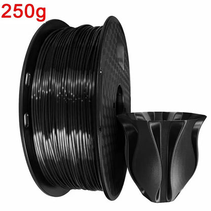 EasyThreed 3D Printer PLA Silk Filament 1.75mm Silky Filament PLA 1KG High Quality 3D PLA Black Silver No Bubble Vacuum