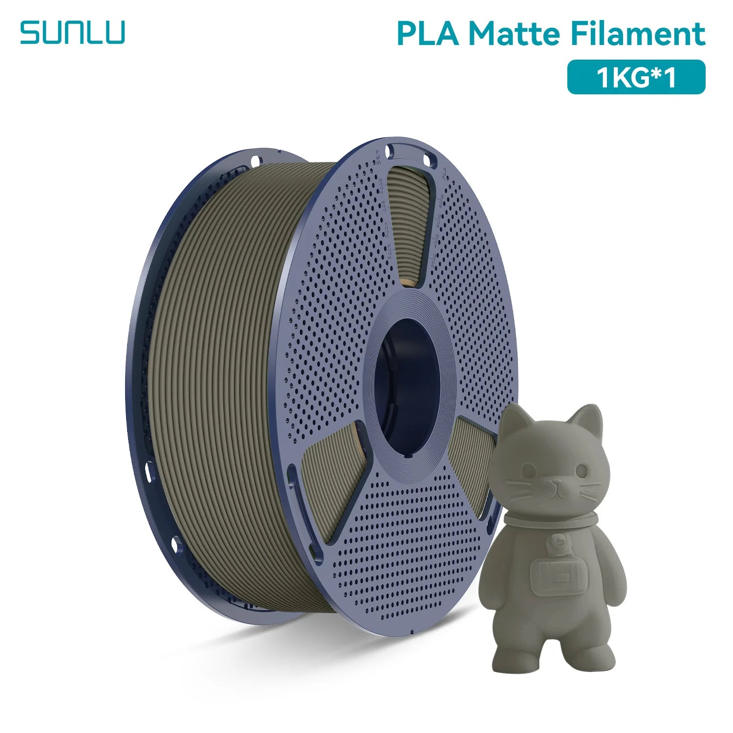 PLA Matte Filament 1.75mm 1kg - Smooth Finish for FDM Printers