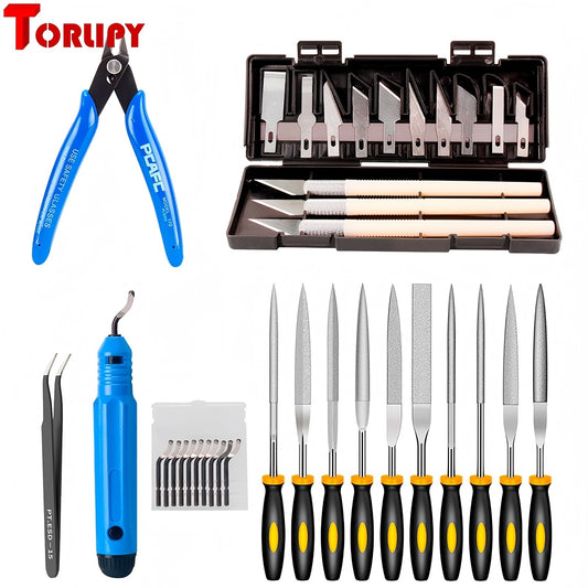 3D Printer Tool Kit: Knife, Scraper, Pliers & Deburring Tools