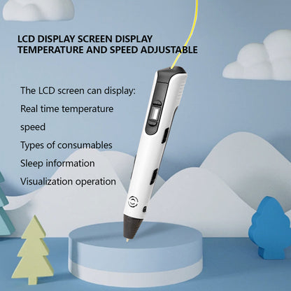 3D Printing Pen with 9m PLA Filaments - Perfect Gift for Kids