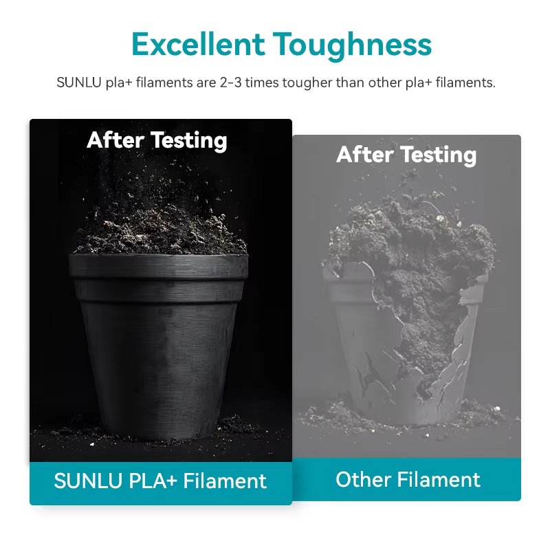 PLA Plus 3D Printer Filament 1.75mm 1KG Spool - No Tangles