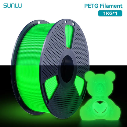 3D Filament PETG: Glow in The Dark - 1.75mm - 1KG for 3D Printing