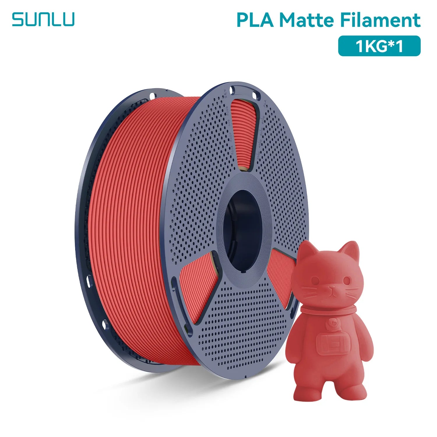 PLA Matte Filament 1.75mm 1kg - Smooth Finish for FDM Printers