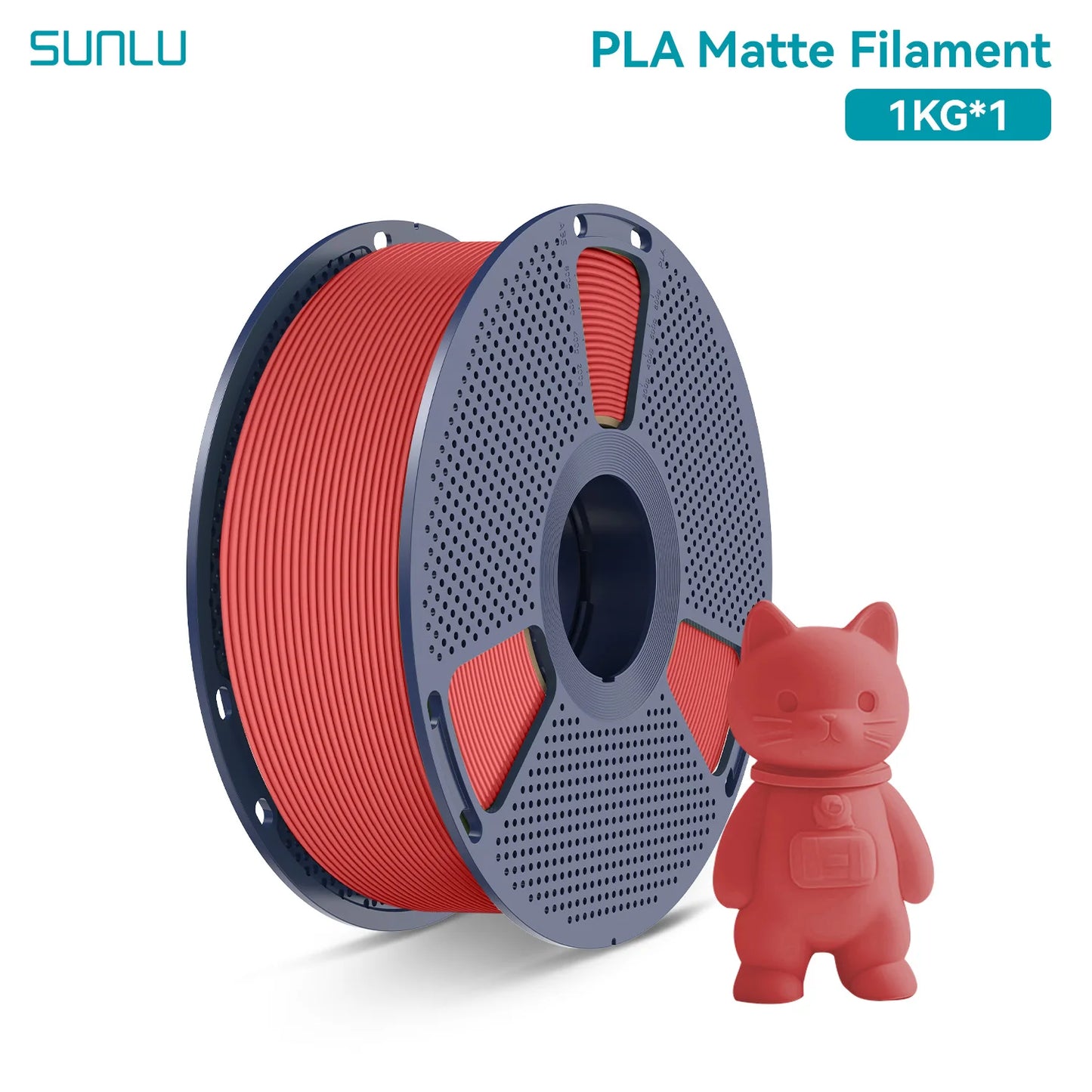 PLA Matte Filament 1.75mm 1kg - Smooth Finish for FDM Printers