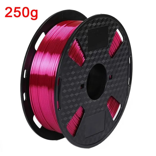 EasyThreed 3D Printer PLA Silk Filament 1.75mm Silky Filament PLA 1KG High Quality 3D PLA Black Silver No Bubble Vacuum