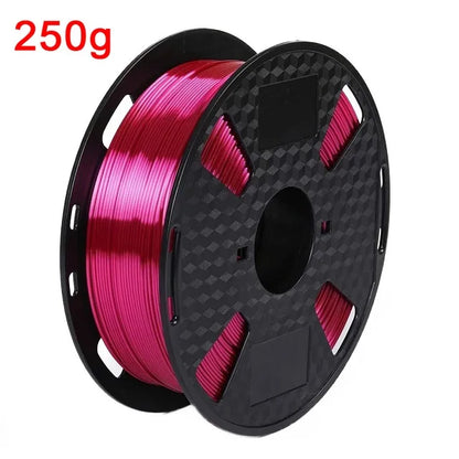 EasyThreed 3D Printer PLA Silk Filament 1.75mm Silky Filament PLA 1KG High Quality 3D PLA Black Silver No Bubble Vacuum