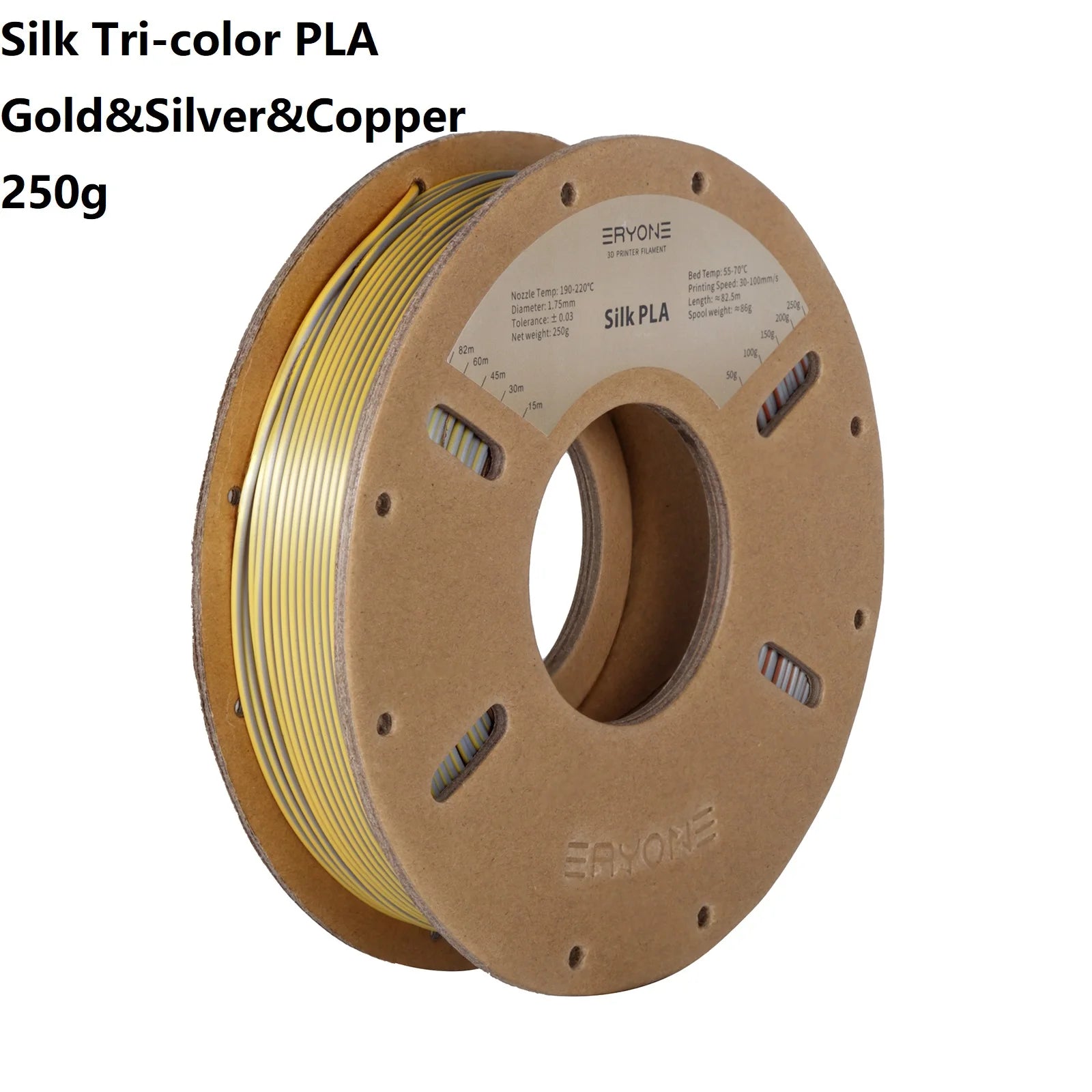 3D Printer Filament: Dual-Color Matte Silk PLA Filament 1.75mm - Fast Shipping