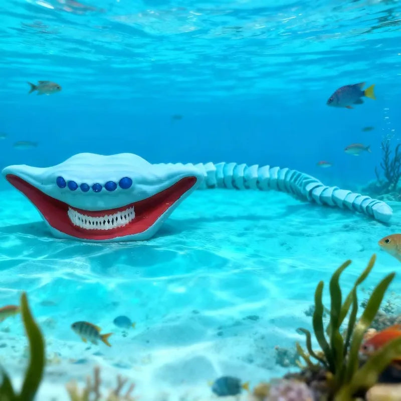 1pc 3D Printing Sea Eater Bloop Gran Maja Action Figure Model Toy Doll Christmas Gift Joint-movable Deep Sea Monster Figurines