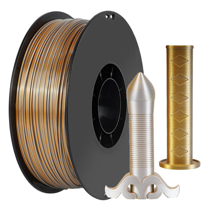 1.75mm PLA Filament Silk Blue Red Dual Color 250g