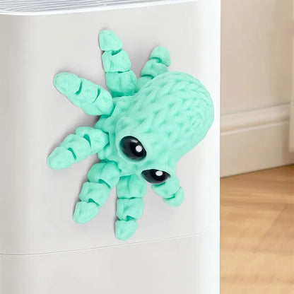 Adorable 3D Printed Octopus Fridge Magnet with Movable Joints Decoration Crafts Refrigerator Sticker Home Office Art Home Decor