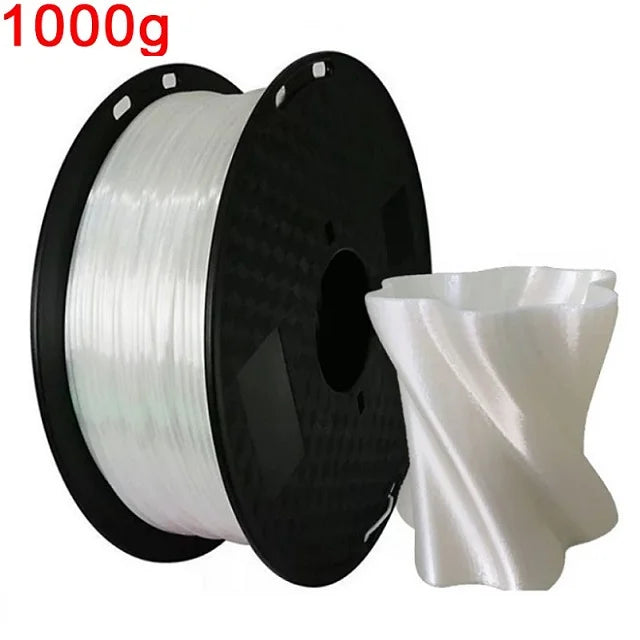 EasyThreed 3D Printer PLA Silk Filament 1.75mm Silky Filament PLA 1KG High Quality 3D PLA Black Silver No Bubble Vacuum