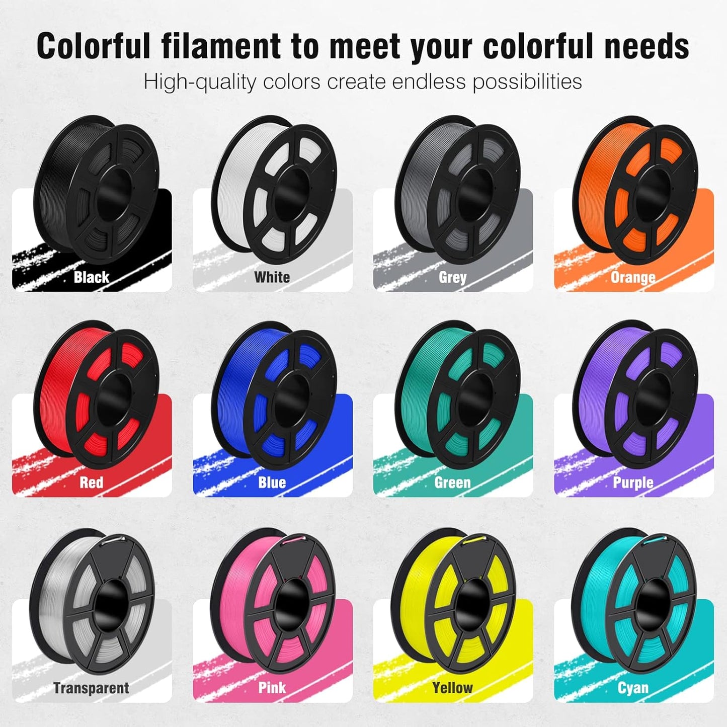SUNLU Filament: ASA 1KG Filament 1.75mm UV/Rain/Heat Resistant for 3D Printing