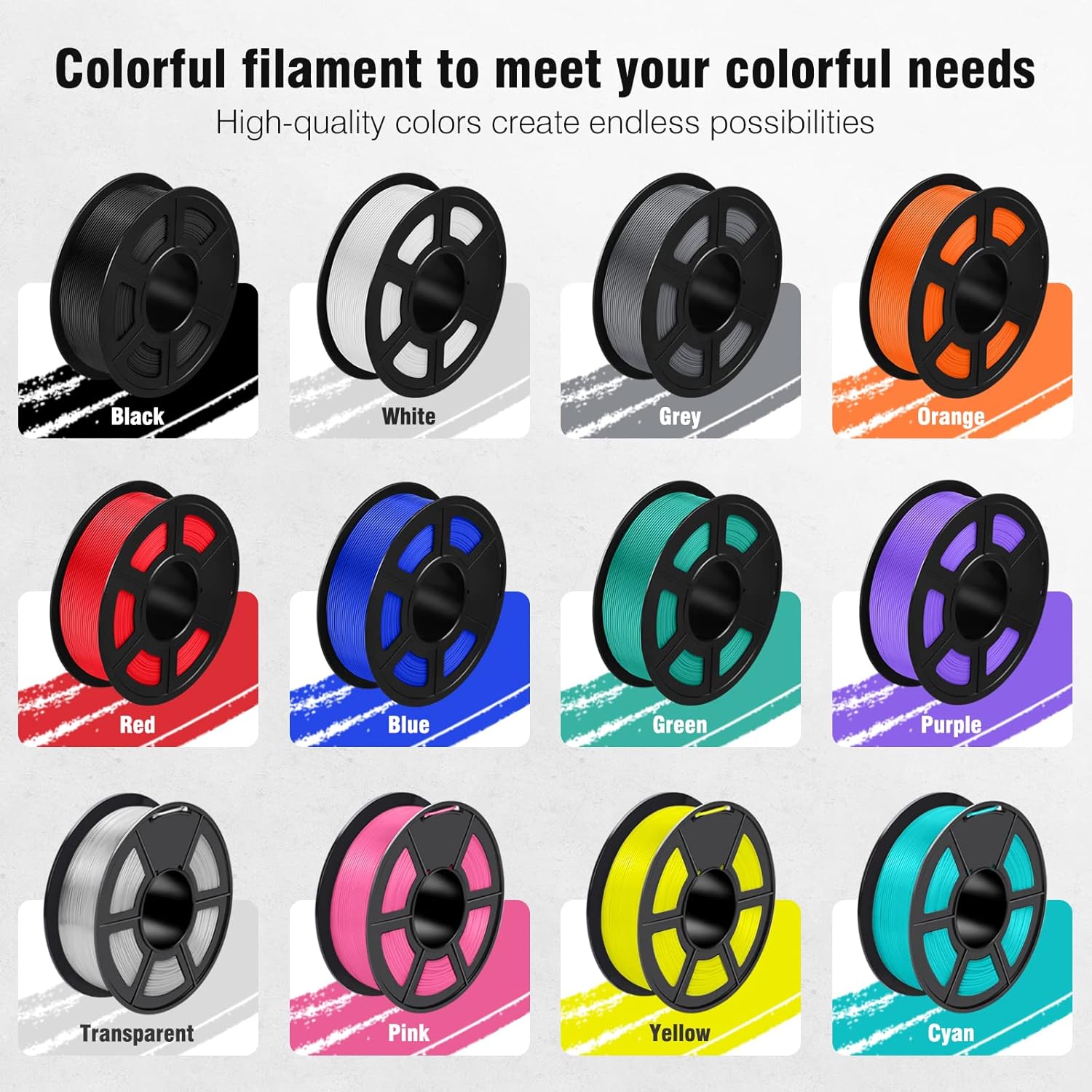 SUNLU Filament: ASA 1KG Filament 1.75mm UV/Rain/Heat Resistant for 3D Printing