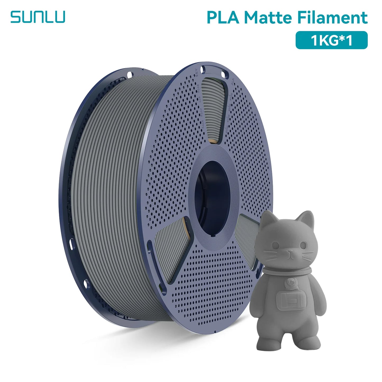 PLA Matte Filament 1.75mm 1kg - Smooth Finish for FDM Printers