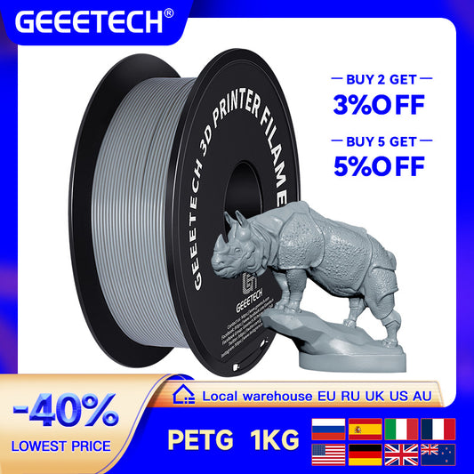 GEEETECH PETG PLA Filament 1kg 1.75mm White Black Colorful