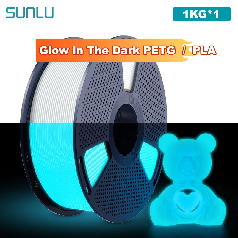 3D Filament PETG: Glow in The Dark - 1.75mm - 1KG for 3D Printing