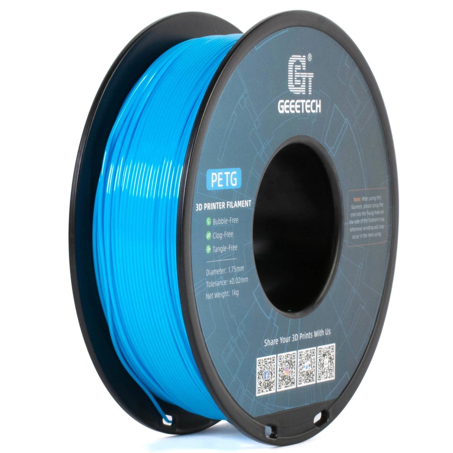 GEEETECH PETG PLA Filament 1kg 1.75mm White Black Colorful