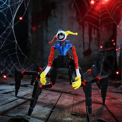 3D Printed Articulated Monster Action Figure Movable Joints Spider Clown Toy Desktop Decor Collectible Model for Kids