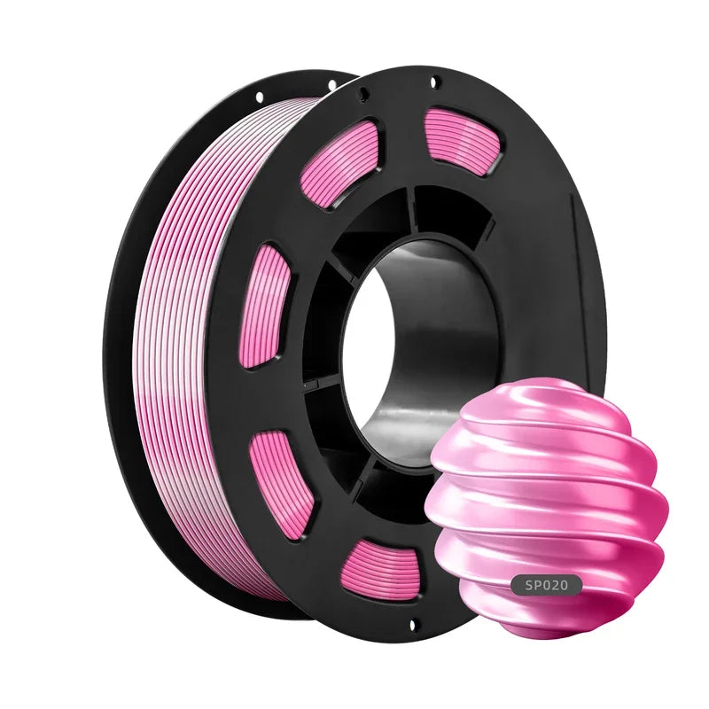 Dual-Color PLA Silk 3D Printer Filament 1.75mm Eco-Friendly 200g