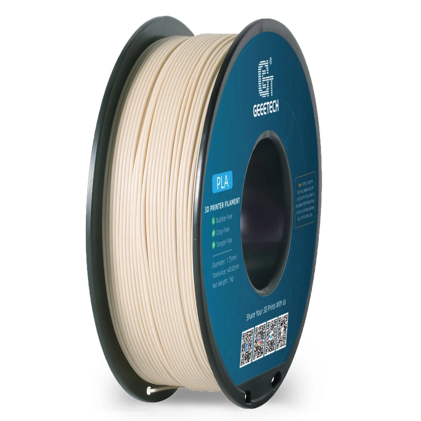 PLA Filament: Wood PLA 1.75mm Filament - 1kg for FDM 3D Printers
