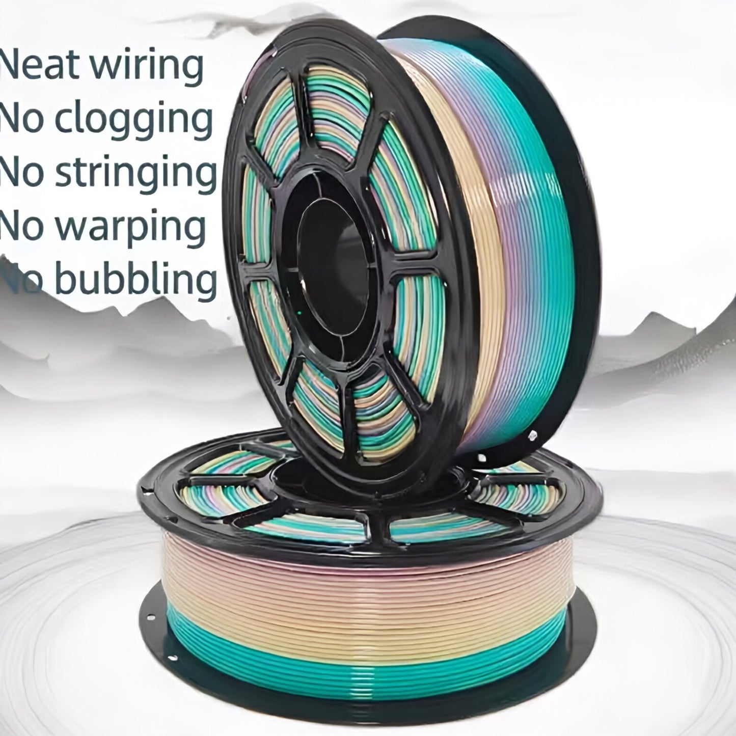 Rainbow Candy PETG Filament 1.75mm - Silk Color 3D Printing