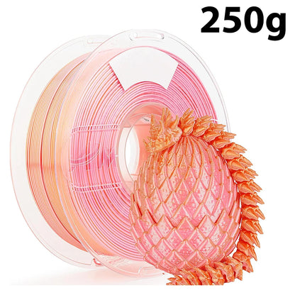 250g 500g 1Kg Dual Color Silk gold powder 3D Printer PLA Filament  1.75mm Two Color Silk gold powder for 3D Printing Material