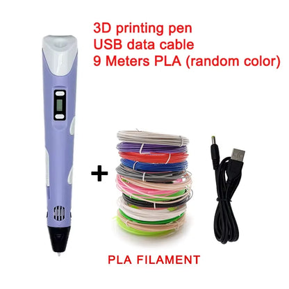 3D Printing Pen - Electronic 9M PLA, High-Temp Graffiti Tool